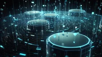 Futuristic technological background3D rendering,3D rendering of abstract technology concept. Futuristic cyberspace background,Abstract 3d rendering of data processing. Futuristic technol photo