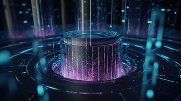 Futuristic technological background3D rendering,3D rendering of abstract technology concept. Futuristic cyberspace background,Abstract 3d rendering of data processing. Futuristic technol photo