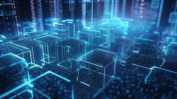 Futuristic technological background3D rendering,3D rendering of abstract technology concept. Futuristic cyberspace background,Abstract 3d rendering of data processing. Futuristic technol photo