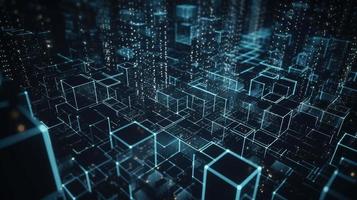 Futuristic technological background3D rendering,3D rendering of abstract technology concept. Futuristic cyberspace background,Abstract 3d rendering of data processing. Futuristic technol photo