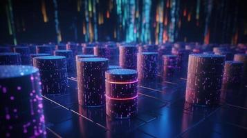 Futuristic technological background3D rendering,3D rendering of abstract technology concept. Futuristic cyberspace background,Abstract 3d rendering of data processing. Futuristic technol photo