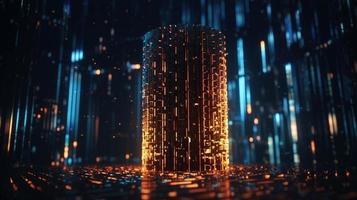 Futuristic technological background3D rendering,3D rendering of abstract technology concept. Futuristic cyberspace background,Abstract 3d rendering of data processing. Futuristic technol photo