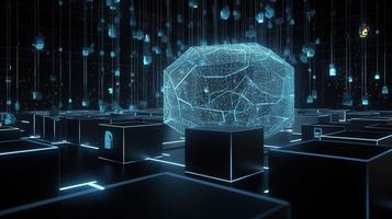 Futuristic technological background3D rendering,3D rendering of abstract technology concept. Futuristic cyberspace background,Abstract 3d rendering of data processing. Futuristic technol photo