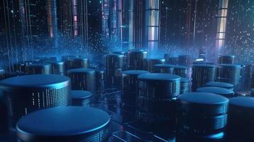 Futuristic technological background3D rendering,3D rendering of abstract technology concept. Futuristic cyberspace background,Abstract 3d rendering of data processing. Futuristic technol photo