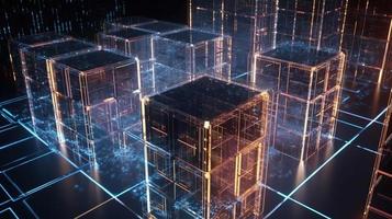 Futuristic technological background3D rendering,3D rendering of abstract technology concept. Futuristic cyberspace background,Abstract 3d rendering of data processing. Futuristic technol photo