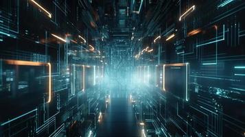 Futuristic technological background3D rendering,3D rendering of abstract technology concept. Futuristic cyberspace background,Abstract 3d rendering of data processing. Futuristic technol photo