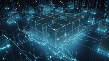 Futuristic technological background3D rendering,3D rendering of abstract technology concept. Futuristic cyberspace background,Abstract 3d rendering of data processing. Futuristic technol photo