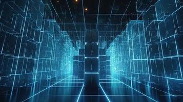 Futuristic technological background3D rendering,3D rendering of abstract technology concept. Futuristic cyberspace background,Abstract 3d rendering of data processing. Futuristic technol photo