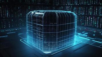 Futuristic technological background3D rendering,3D rendering of abstract technology concept. Futuristic cyberspace background,Abstract 3d rendering of data processing. Futuristic technol photo