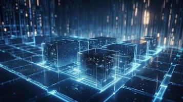Futuristic technological background3D rendering,3D rendering of abstract technology concept. Futuristic cyberspace background,Abstract 3d rendering of data processing. Futuristic technol photo