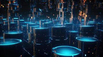 Futuristic technological background3D rendering,3D rendering of abstract technology concept. Futuristic cyberspace background,Abstract 3d rendering of data processing. Futuristic technol photo