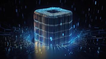 Futuristic technological background3D rendering,3D rendering of abstract technology concept. Futuristic cyberspace background,Abstract 3d rendering of data processing. Futuristic technol photo