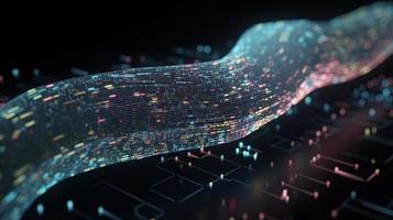 Futuristic technological background3D rendering,3D rendering of abstract technology concept. Futuristic cyberspace background,Abstract 3d rendering of data processing. Futuristic technol photo