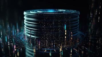 Futuristic technological background3D rendering,3D rendering of abstract technology concept. Futuristic cyberspace background,Abstract 3d rendering of data processing. Futuristic technol photo