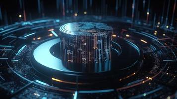 Futuristic technological background3D rendering,3D rendering of abstract technology concept. Futuristic cyberspace background,Abstract 3d rendering of data processing. Futuristic technol photo