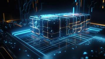 Futuristic technological background3D rendering,3D rendering of abstract technology concept. Futuristic cyberspace background,Abstract 3d rendering of data processing. Futuristic technol photo