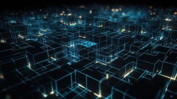 Futuristic technological background3D rendering,3D rendering of abstract technology concept. Futuristic cyberspace background,Abstract 3d rendering of data processing. Futuristic technol photo