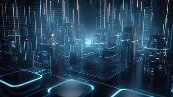 Futuristic technological background3D rendering,3D rendering of abstract technology concept. Futuristic cyberspace background,Abstract 3d rendering of data processing. Futuristic technol photo