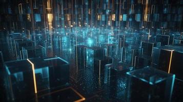 Futuristic technological background3D rendering,3D rendering of abstract technology concept. Futuristic cyberspace background,Abstract 3d rendering of data processing. Futuristic technol photo