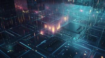 Futuristic technological background3D rendering,3D rendering of abstract technology concept. Futuristic cyberspace background,Abstract 3d rendering of data processing. Futuristic technol photo