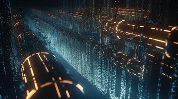 Futuristic technological background3D rendering,3D rendering of abstract technology concept. Futuristic cyberspace background,Abstract 3d rendering of data processing. Futuristic technol photo