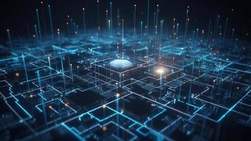 Futuristic technological background3D rendering,3D rendering of abstract technology concept. Futuristic cyberspace background,Abstract 3d rendering of data processing. Futuristic technol photo