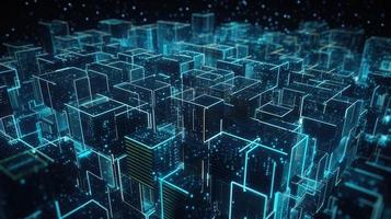 Futuristic technological background3D rendering,3D rendering of abstract technology concept. Futuristic cyberspace background,Abstract 3d rendering of data processing. Futuristic technol photo