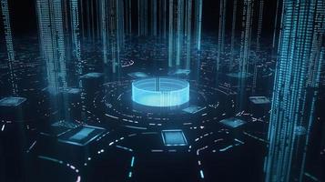 Futuristic technological background3D rendering,3D rendering of abstract technology concept. Futuristic cyberspace background,Abstract 3d rendering of data processing. Futuristic technol photo