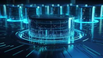Futuristic technological background3D rendering,3D rendering of abstract technology concept. Futuristic cyberspace background,Abstract 3d rendering of data processing. Futuristic technol photo