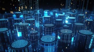 Futuristic technological background3D rendering,3D rendering of abstract technology concept. Futuristic cyberspace background,Abstract 3d rendering of data processing. Futuristic technol photo