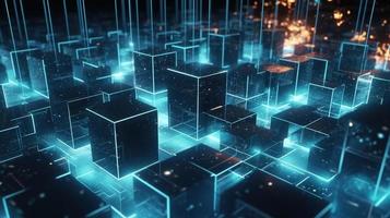 Futuristic technological background3D rendering,3D rendering of abstract technology concept. Futuristic cyberspace background,Abstract 3d rendering of data processing. Futuristic technol photo