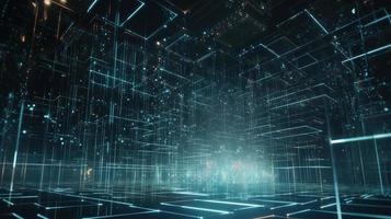 Futuristic technological background3D rendering,3D rendering of abstract technology concept. Futuristic cyberspace background,Abstract 3d rendering of data processing. Futuristic technol photo