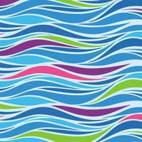 Unique water waves abstract vector