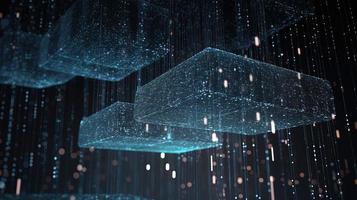3d illustration of abstract technology background. Sci-fi concept.3D rendering of abstract technology concept. Futuristic cyberspace background,Abstract 3d rendering of data processing photo