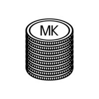 Malawi Currency Symbol, Malawian Kwacha Icon, MWK Sign. Vector Illustration