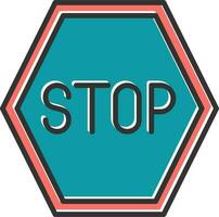 Stop Vector Icon