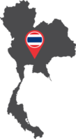 Thaïlande épingle carte emplacement png