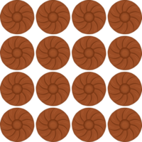 Pattern homemade cookie different taste in pastry biscuit png