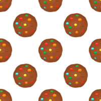 patrón de galletas caseras de diferentes sabores en galletas de pastelería png