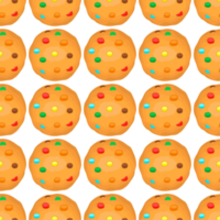 Pattern homemade cookie different taste in pastry biscuit png