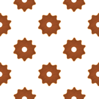 Pattern homemade cookie different taste in pastry biscuit png