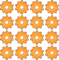 Pattern homemade cookie different taste in pastry biscuit png