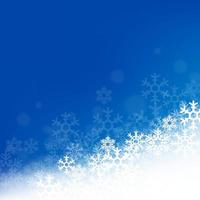 Winter background with beautiful various snowflakes, Vector Illustration