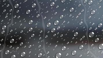 Rain Drop on windshield car window with blurred nature, Vector Illustration