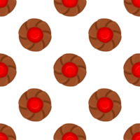 Pattern homemade cookie different taste in pastry biscuit png