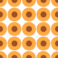 Pattern homemade cookie different taste in pastry biscuit png