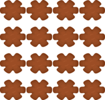 Pattern homemade cookie different taste in pastry biscuit png