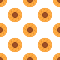 Pattern homemade cookie different taste in pastry biscuit png