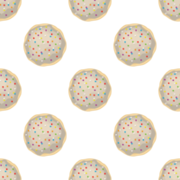 Pattern homemade cookie different taste in pastry biscuit png