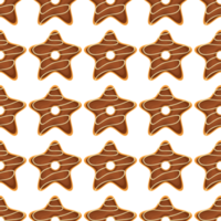 Pattern homemade cookie different taste in pastry biscuit png